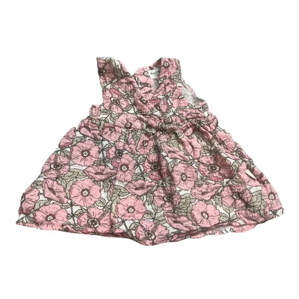 Rabbit And Bear Floral Two Piece Baby Girl Outfit‎ Size 3-6 Months